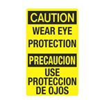 Wear Eye Protection / Use Proteccion De Ojos 12" x 20" Sign